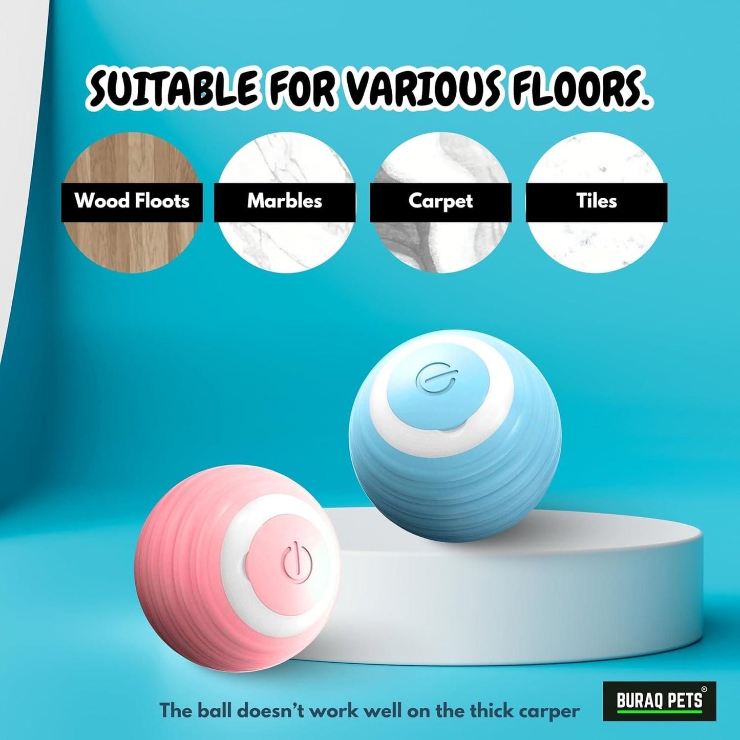 Automatic Self-Rolling Ball for Pets