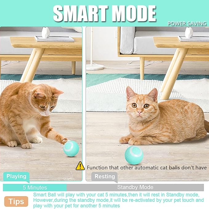 Automatic Self-Rolling Ball for Pets