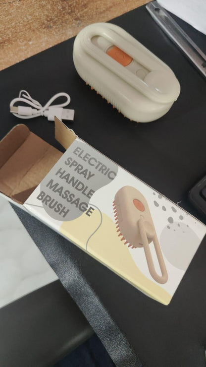 2-in-1 Steam Cleaner & Grooming Brush