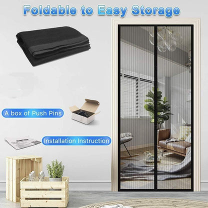 Hands-Free Auto Close Mosquito Net for Doors